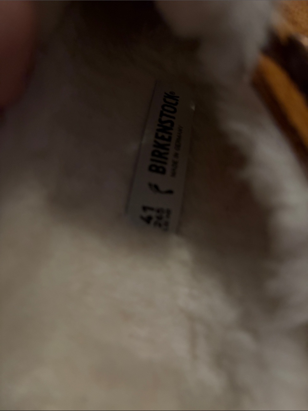 Birkenstock Chestnut Suede Shearling Clog women's size 10 - Picture 2 of 2
